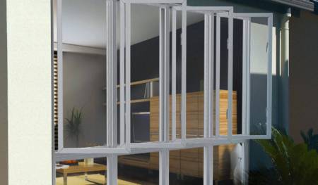 White Aluminium Casement Windows With Low Lites2